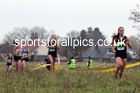 Womens under-17s and under-20s, 2021 North Eastern Cross Country Championships, Sedgefield. Photo: David T. Hewitson/Sports for All Pics